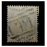 Turks Island 43 used, CV $67