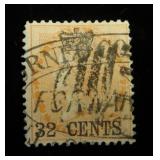 Straits Settlements 9 used w/ company chop, CV