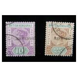 British Honduras 49, 50 used, CV $67
