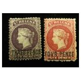 St. Helena 20 used, 21 MH, CV $200