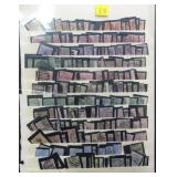 Stock book page used Great Britain, most Scotts