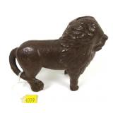Lion Bank, Cast Iron, 5 1/4' high, 6 3/4' long