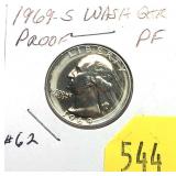 1969-S Proof quarter