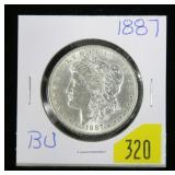 1887 Morgan dollar, BU