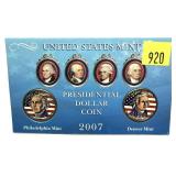 2007 colorized dollar coins