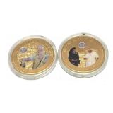 x2- 2014 Totus Tuus crowns -x2 coins -Sold by