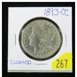1893-CC Morgan dollar