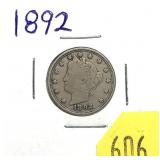1892 Liberty nickel
