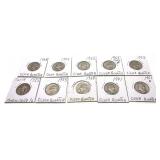 x10- Quarters, 90% silver -x10 quarters -Sold by