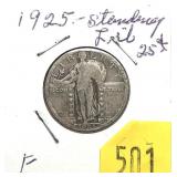 1925 Standing Liberty quarter