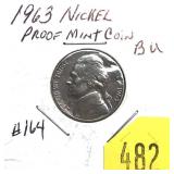 1963 Proof nickel
