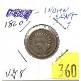 1860 Indian Head cent