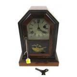 Atkins Mantle Clock w/key & pendulum, 10' tall,