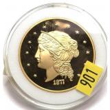 Replica Proof gold coin