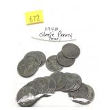 Lot, steel cents, 17 pcs.