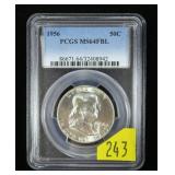 1956 Franklin half dollar PCGS slab certified