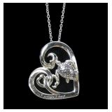 Sterling silver hearts and turtle 'You are My