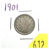 1901 Liberty nickel