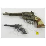 Lot, 2 Cap Pistols: Gene Autry 44, 11' long;