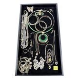 Lot, fashion jewelry, including opal necklace