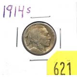 1914-S Buffalo nickel