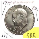 1974 Eisenhower dollar, Unc.