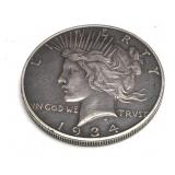 1934-D Peace dollar