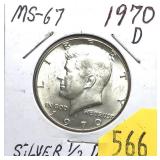 1970-D Kennedy half dollar