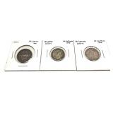 x3- Philippines silver coins -x3 coins -Sold by