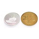 Lot, 2 reproduction coins/tokens