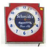 Schmidt's Advertising Clock, works, cracks in