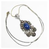 Vintage Peruzzi Italian sterling silver sodalite