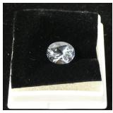 Oval cut 10 x 8mm aquamarine, approx. 2.28 cts.