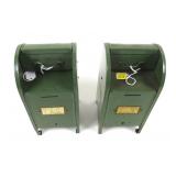 Lot, 2 Metal Mailbox Banks, 9' high, both