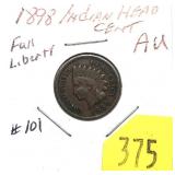 1898 Indian Head cent