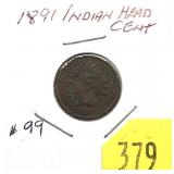 1891 Indian Head cent