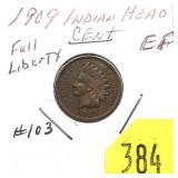 1909 Indian Head cent