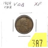 1909-VDB Lincoln cent
