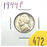 1944-P Jefferson nickel, 35% silver