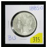 1885-O Morgan dollar, BU