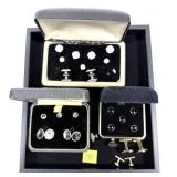 Lot, men's jewelry sets- ParkRoger set has 18K