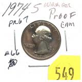 1974-S Proof quarter