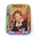 Coca Cola Tray, Girl w/ Menu, 1953, 10 1/2' x 13'