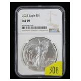 2022 American Silver Eagle NGC slab certified