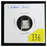 Valcambi Suise .999 Fine Silver 1 Gram bar