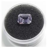 Emerald cut 9 x 7mm kunzite, approx. 2.5 cts.