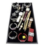Lot, women's fashion watches, 17 pcs.