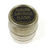 Auburn Savings Bank, Auburn NY, Metal Barrel