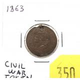 1863 Civil War token