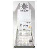 Lot, 100 square half dollar tubes